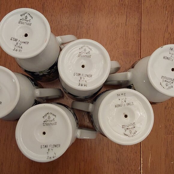 VINTAGE ROYAL CROWN SMUG MUGS SET1960 BY TINA ARNART CERAMIC - Picture 14 of 15